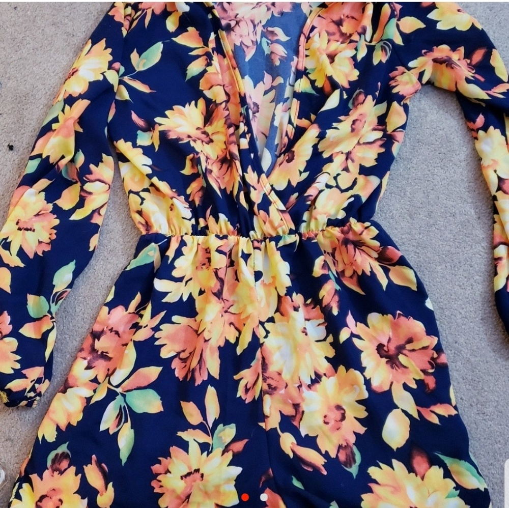Super cute floral romper